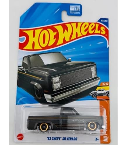 Amazon.com: Hot Wheels 83 Chevy Silverado, Blue, Then and Now 9/10